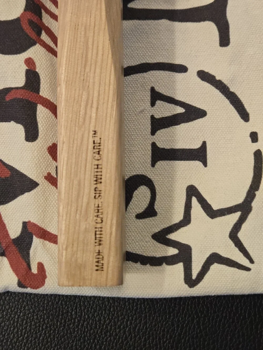 New Maker's Mark Wood Bar Mallet ^ Original Canvas Storage Bag - Bourbon